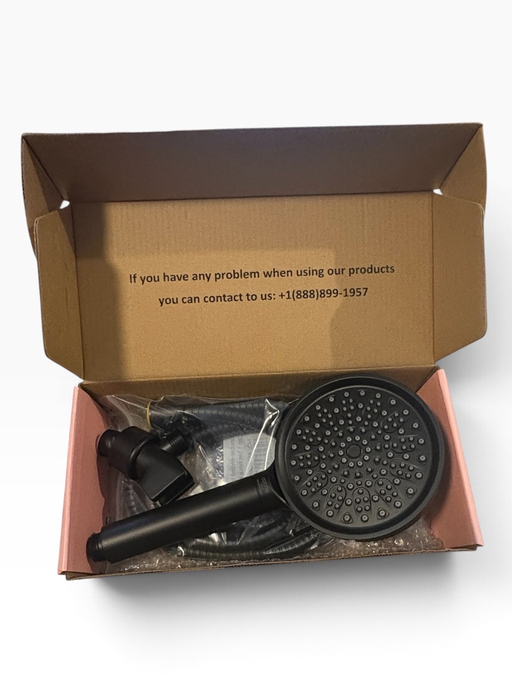 Cobbe 6-Function Handheld Shower Head with Filters – Black